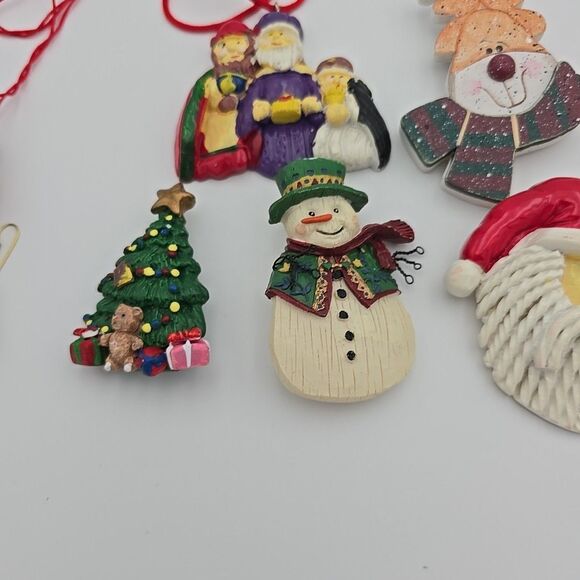 Vintage LOT 7 Varity Christmas brooch/Pin 1 Necklace 1 Set Necklace & Earrings - Picture 4 of 9